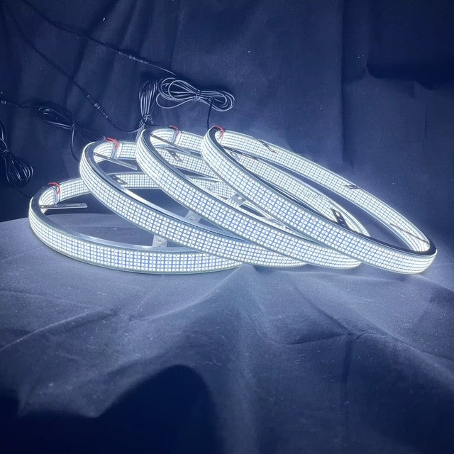 Double sided 5 row wheel lights